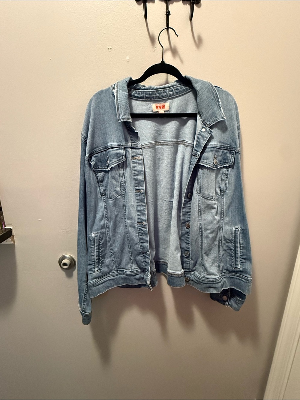 EVRI Pale Blue Denim Trucker Jacket